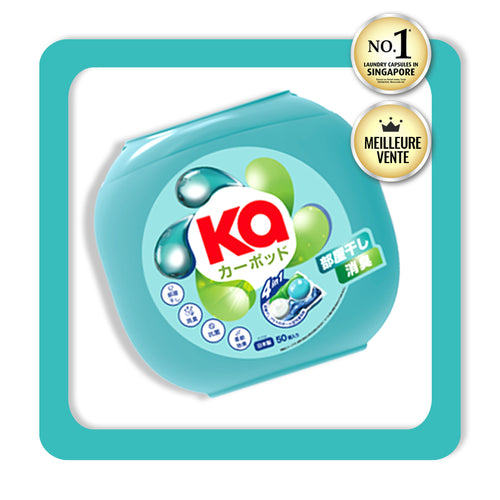 KaPOD - Capsules de lessive 4en1 ultra-concentrées - Fabriqué au Japon - 50 lavages