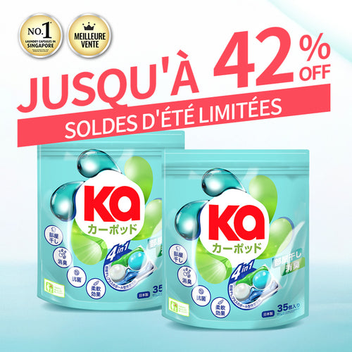 KaPOD - Capsules de Lessive 4en1 Japonaises - 70 lavages