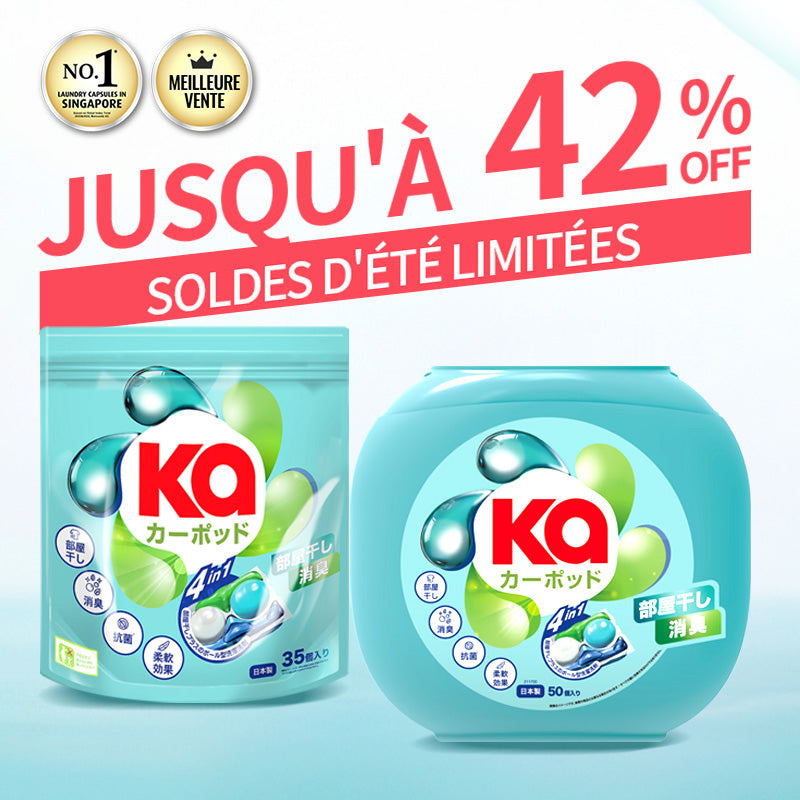 KaPOD - Capsules de Lessive 4en1 Japonaises - 85 lavages