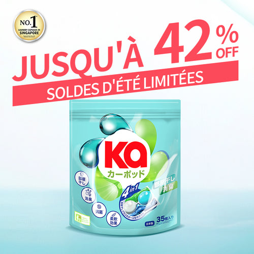 KaPOD - Capsules de Lessive 4en1 Japonaises - 35 lavages