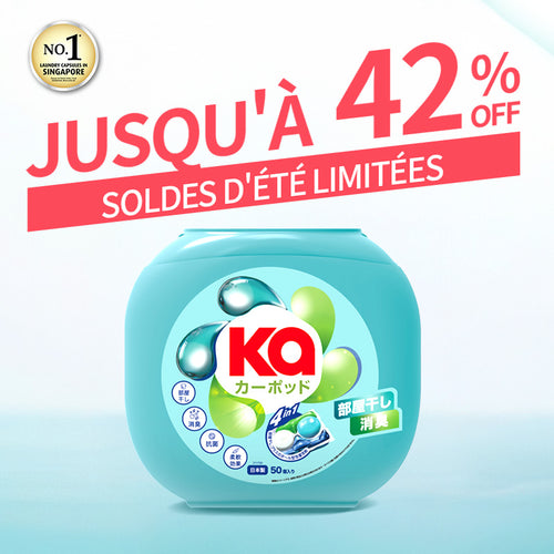 KaPOD - Capsules de Lessive 4en1 Japonaises - 50 lavages
